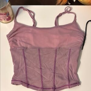 Women's Pink Mesh Top urban outfitters S